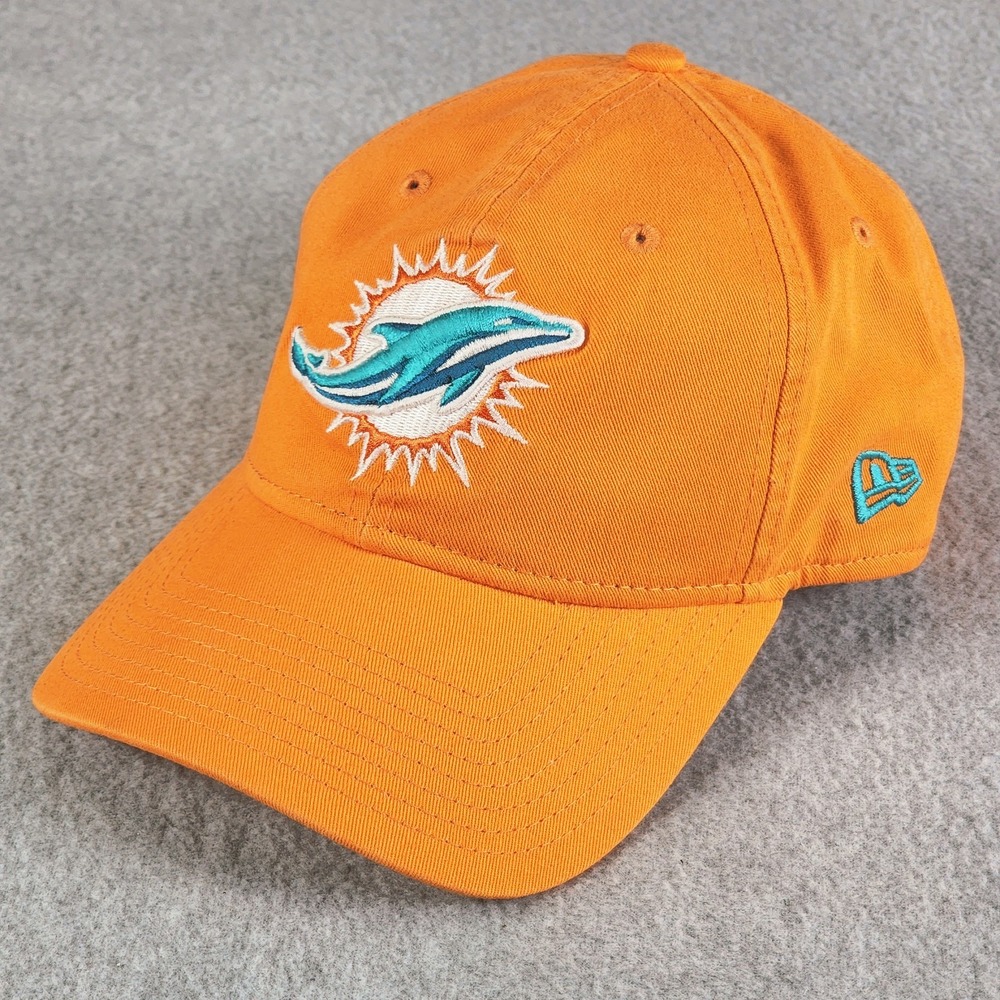 Miami Dolphins NFL Core Shore 9Twenty Hat Adult Orange Adjustable Strapback Cap